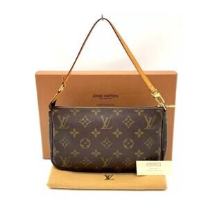 Louis Vuitton Vintage Monogram Pochette Accessories Pouch W/Box Dust Bag